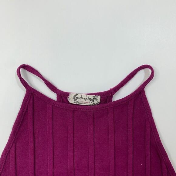 Free People Bralette Women Extra Small Intimately Wine All Your Love Crop Halter - Picture 5 of 12